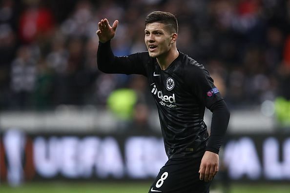 Luka Jovic has been linked with a move to Barcelona