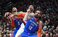 Steven Adams struggled as the Oklahoma City Thunder were eliminated to the Portland Trail Blazers