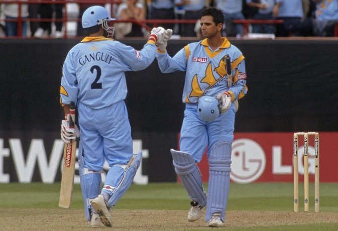 Dravid and Ganguly scored first 300-run partnership in WC history