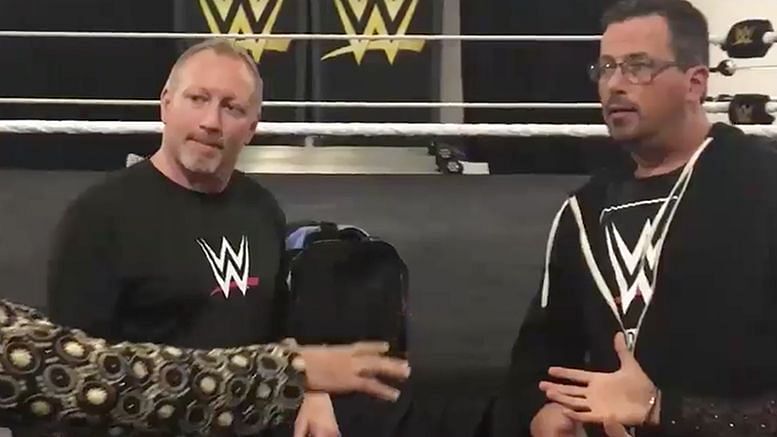 Jerry Lynn (left) at the WWE Performance Center
