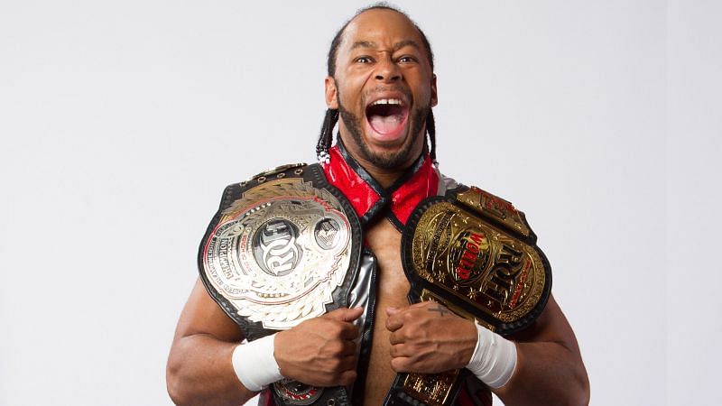 Jay Lethal with both ROH championships.