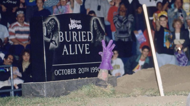 The Undertaker has been buried alive four times but has always found a way to come back.