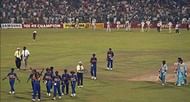 Sri Lanka after their win against India in the 1996 World Cup semi-final