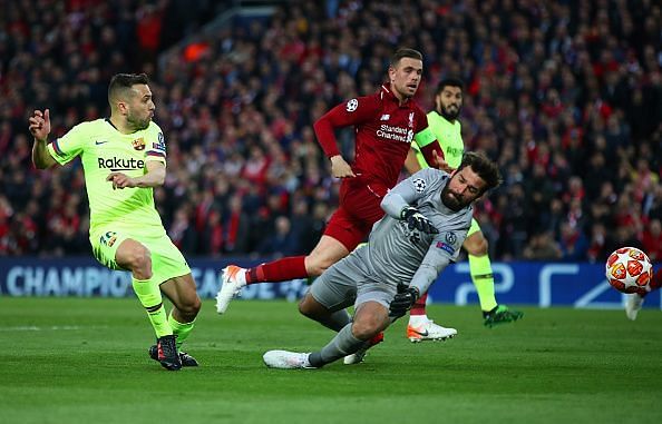 Alba, Messi, and Suarez all squandered goalscoring chances as Alisson kept a much-earned clean sheet