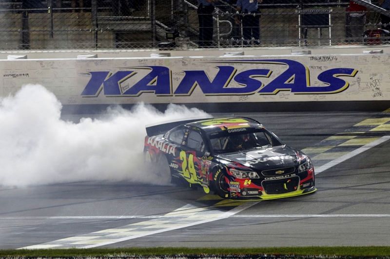 Jeff Gordon made history at Kansas Speedway