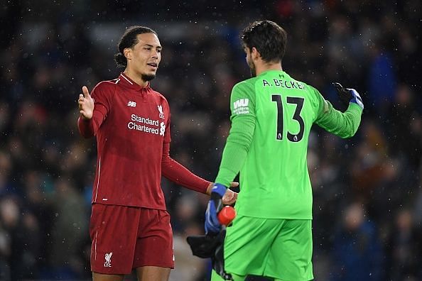 Alisson played a bigger role than Van Dijk throughout Liverpool&#039;s Champions League spell.