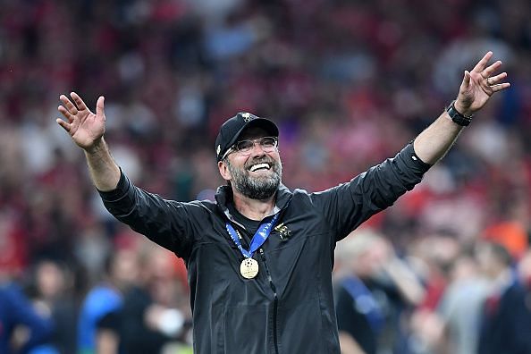 This is the champion of Liverpool, Jurgen Klopp.