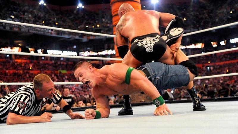 The Rock defeated Cena in a match one year in the making at WrestleMania 28.