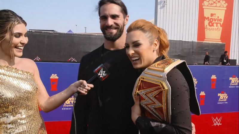 WWE News Updates on X: Seth Rollins and Becky Lynch chilling with