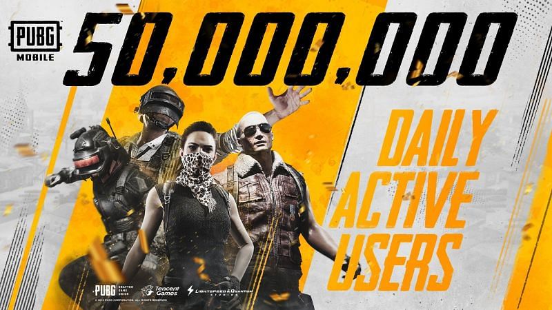 PUBG Mobile 50 Million Daily Active Users