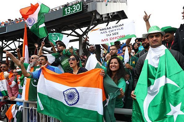India vs Pakistan always gets the fans all pumped up