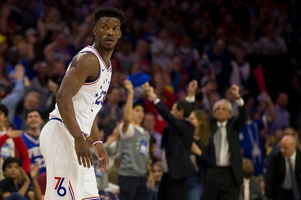 Jimmy Butler impressed during his spell with the Philadelphia 76ers