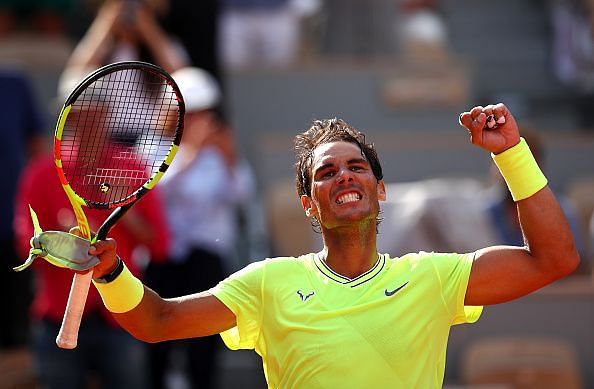 2019 French Open - Day Eight 2019 French Open - Rafael Nadal in action in his Round of 16 clash