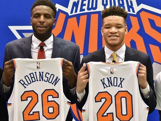 Knicks&#039; 2018 draft picks Mitchell Robinson and Kevin Knox