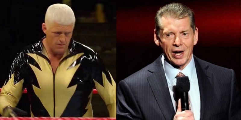 Goldust aka Dustin Rhodes and Vince McMahon