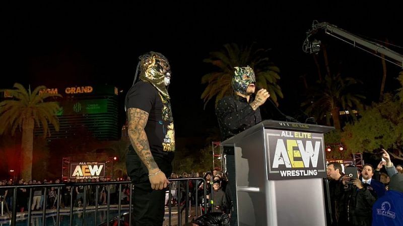 The first appearance in AEW by the Lucha Bros. involved them attacking the Young Bucks.