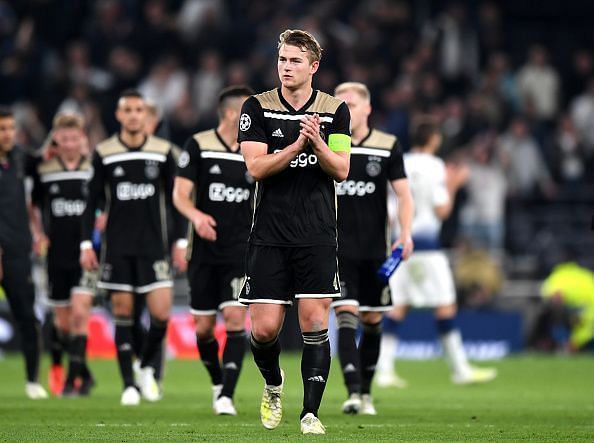 Ajax skipper de Ligt is all shades of masterful in defence.