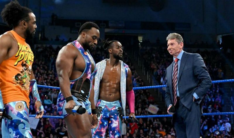 Vince McMahon with The New Day