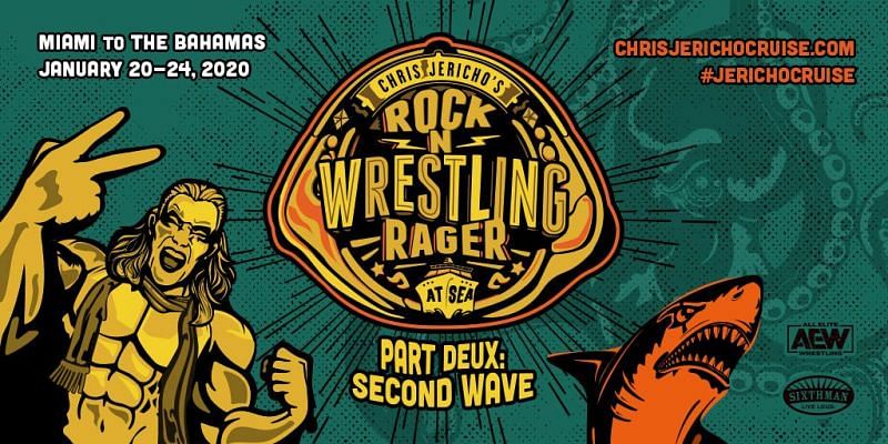 Poster for Chris Jericho&#039;s Rock n&#039; Wrestling Rager Part Deux: Second Wave event.