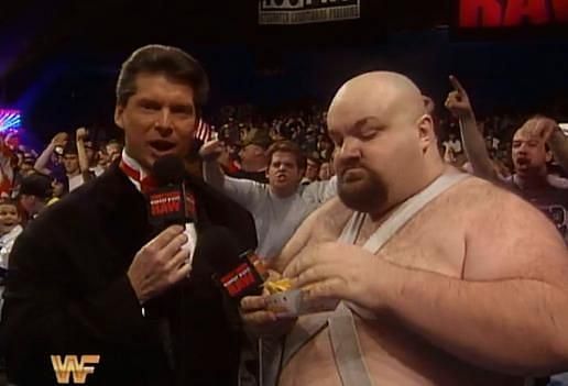 Bastion Booger with Vince McMahon