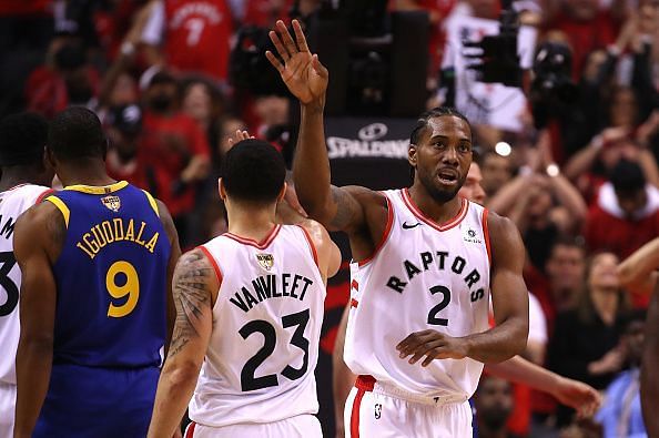 Both Leonard and VanVleet played important roles in the Raptors' 2019 Championship win