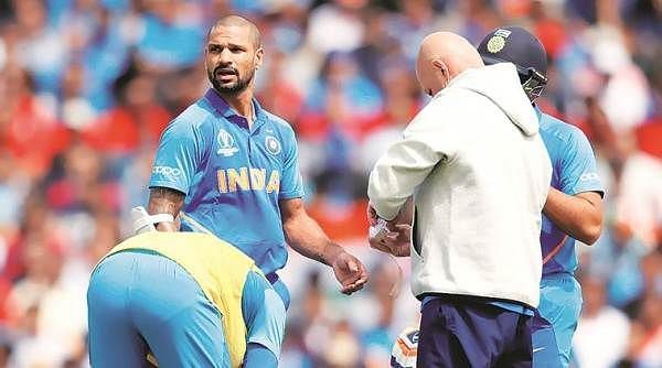 Dhawan ruled out of tournament due to thumb injury
