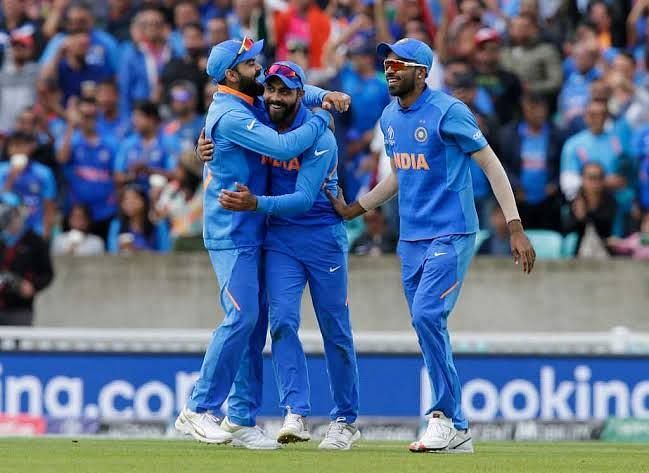 The Indian players at World Cup 2019