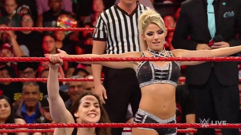 Alexa Bliss almost tripped over a stray cameraman this week on Raw
