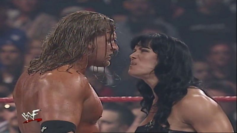 Chyna wins over Undertaker and Triple H in 1999