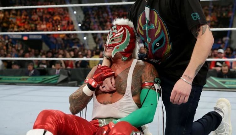 Rey Mysterio injured himself during WrestleMania 35