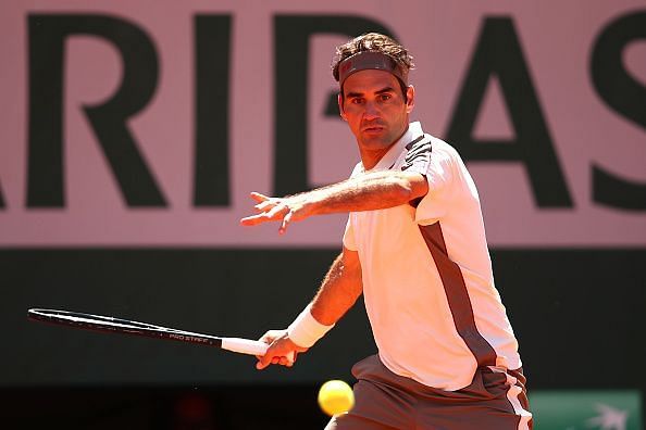2019 French Open - Roger Federer in action