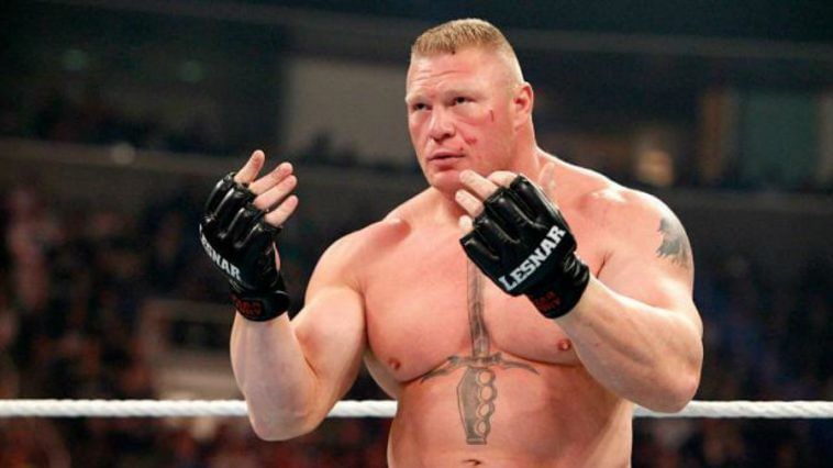 Brock Lesnar in action