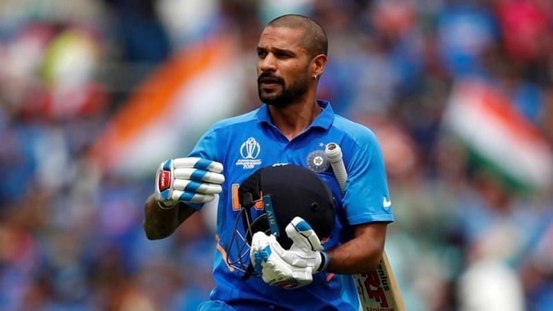 Shikhar Dhawan suffered a thumb injury during his innings against Australia