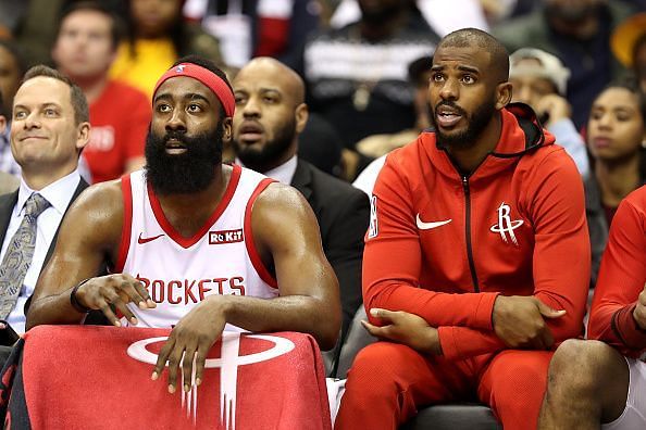 The pairing of James Harden and Chris Paul failed to yield an NBA Finals appearance for Houston