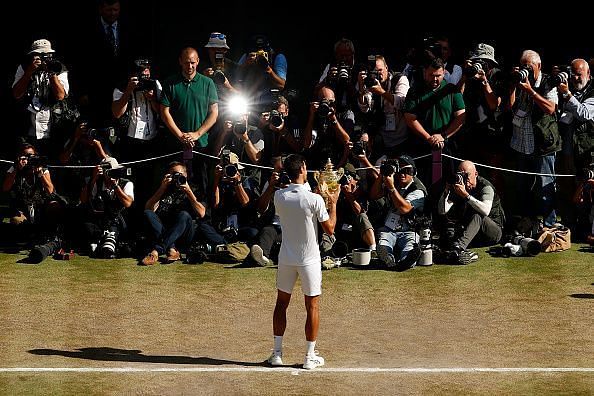 Novak Djokovic, the defending champion.