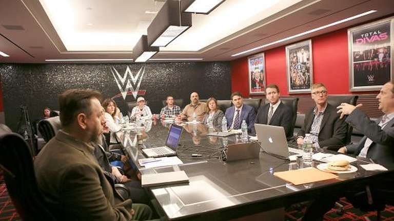 Image result for wwe writer&#039;s meeting