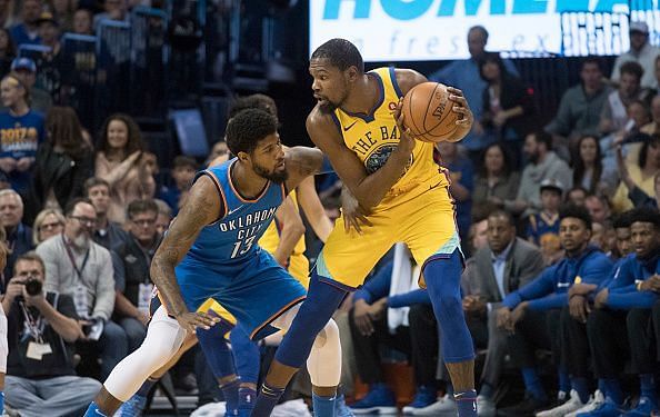 Paul George&#039;s defense on Kevin Durant