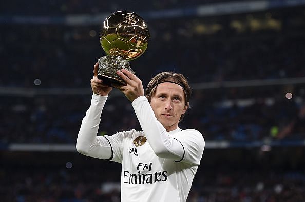 Modric claimed his first Ballon D&#039;or in 2018