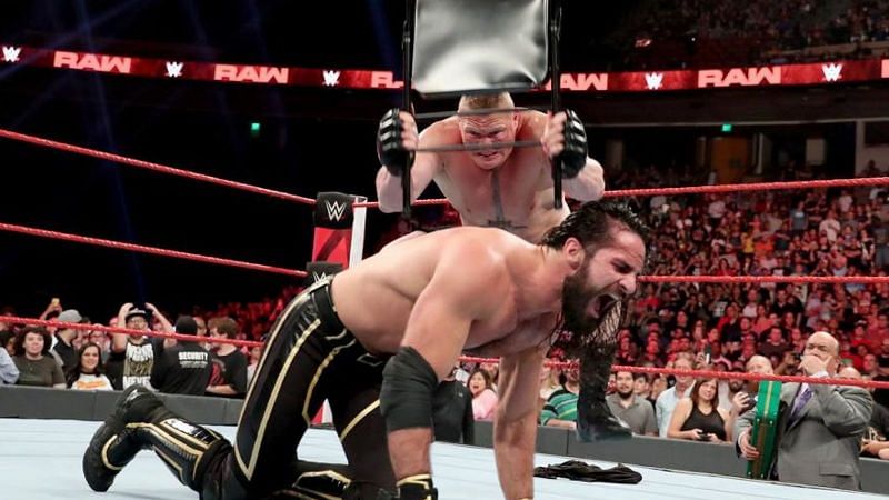 'The Beast' brutalized Rollins on the Raw before Super ShowDown.