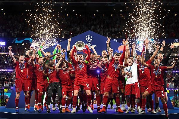 Liverpool, champions of the UEFA Champions League