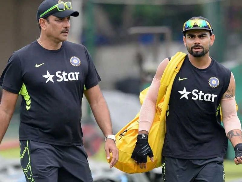 Ravi Shastri and Virat Kohli