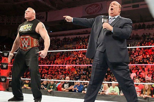 Heyman and Lesnar