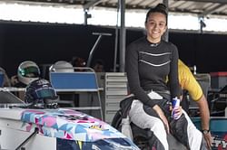Mira Erda says her father helped her along in her motorsports journey