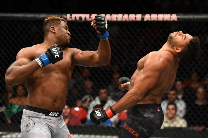 Francis Ngannou viciously knocked out Alistair Overeem in 2017