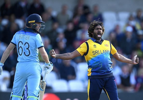 Lasith Malinga picked four wickets against England