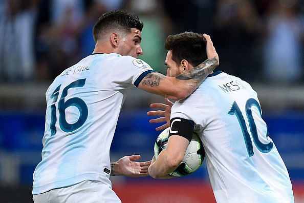Lionel Messi scored his first goal of this year&#039;s Copa America