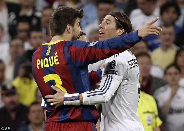 Gerard Pique has had some heated moments on the pitch against Real Madrid.