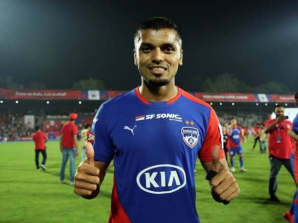 Rahul Bheke in action for Bengaluru