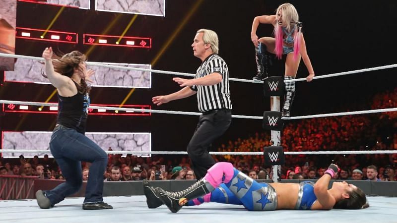 Cross&#039; attempt to help her friend backfired, costing Bliss the match and title.