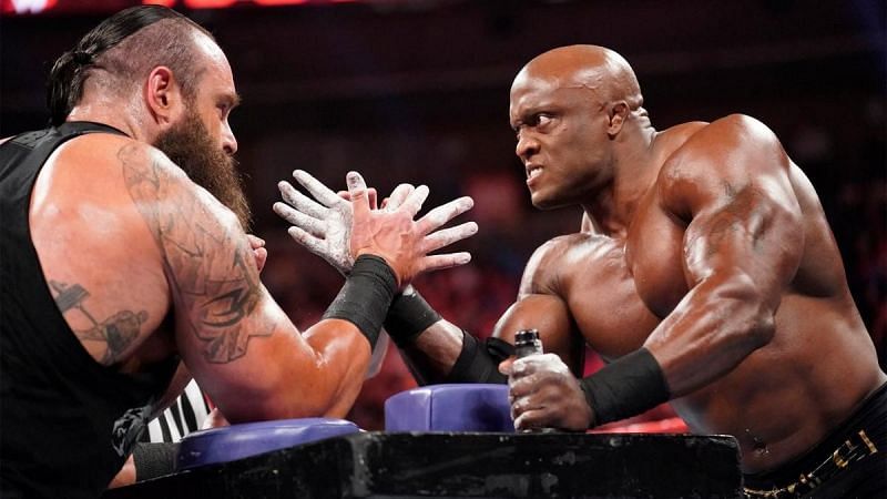 Is Lashley going to use some more chalk to steal a win from Strowman?